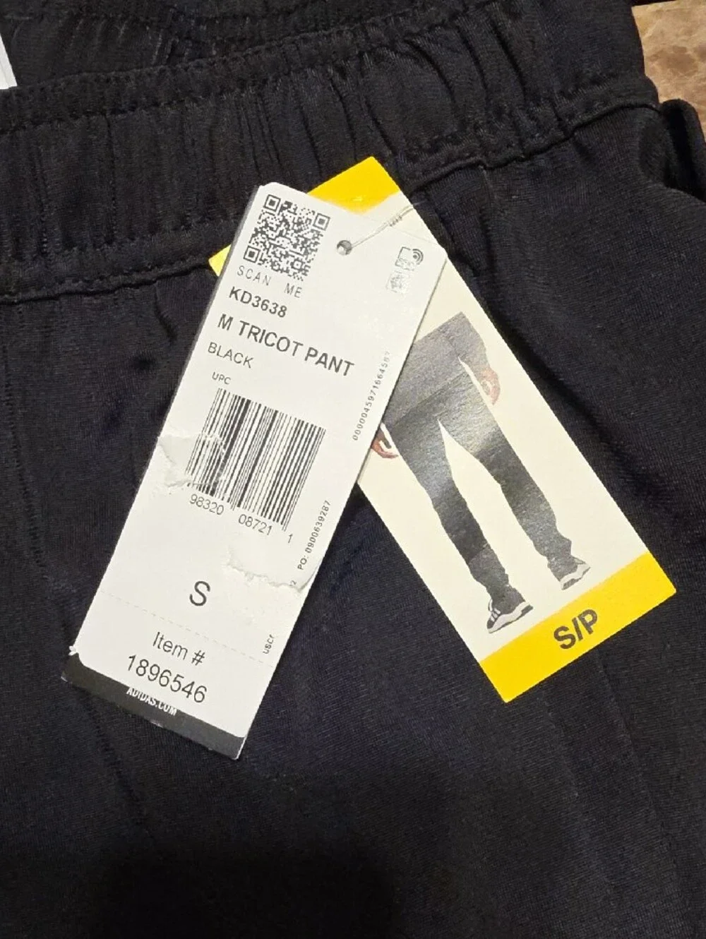 Adidas Men's Tricot Pant In Black